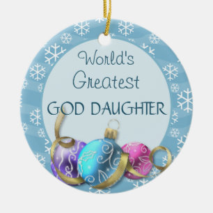 Världsmästare Gud Dotter jul Ornament