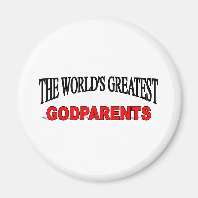 Världsmästare Gud Parents Magnet (Framsidan)