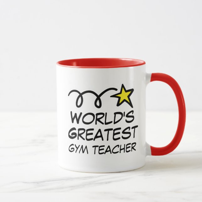 Världsmästare Gym Teacher - Coffee Mugg-gåva Mugg (Höger)