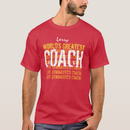 Världsmästare GYMNASTICS-coach RED V06 T-shirt