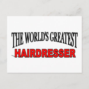 Världsmästare Hairdresser Vykort
