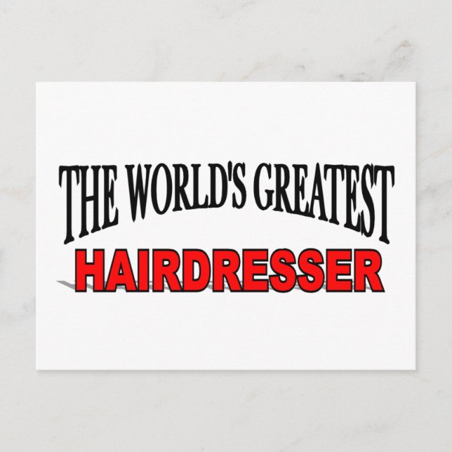 Världsmästare Hairdresser Vykort (Framsida)