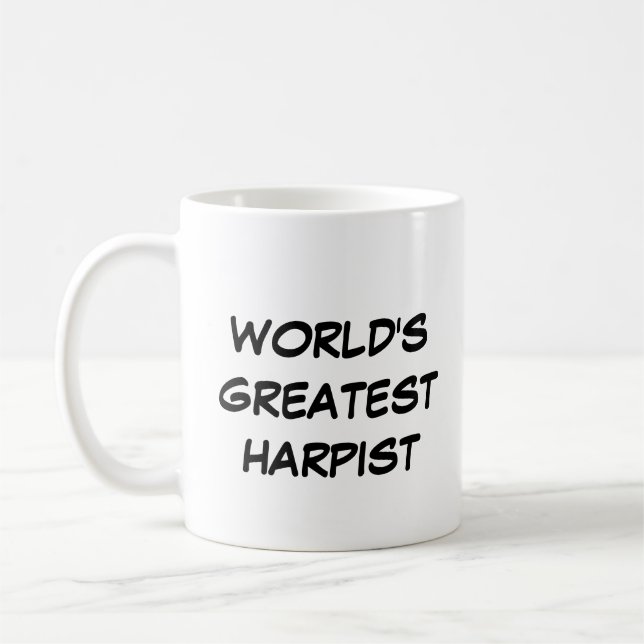 "Världsmästare Harpist" Mugg (Vänster)