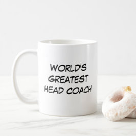’Världsmästare Head Coach’ Kaffemugg