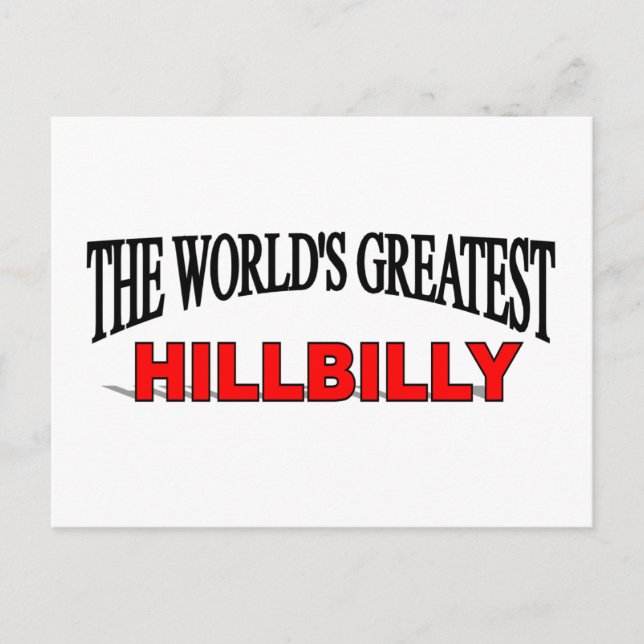 Världsmästare Hillbilly Vykort (Framsida)