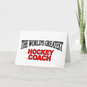 Världsmästare Hockey Coach Kort