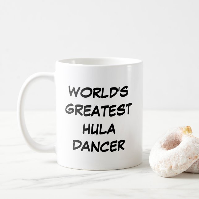 ’Världsmästare Hula Dancer’ Mugg (Med munk)