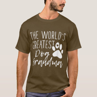 Världsmästare Hund Grandma Cute Hundägare T Shirt