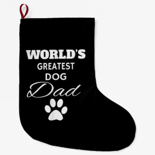 Världsmästare HUND T Shirt, Kärlek mitt Hund Stor Julstrumpa