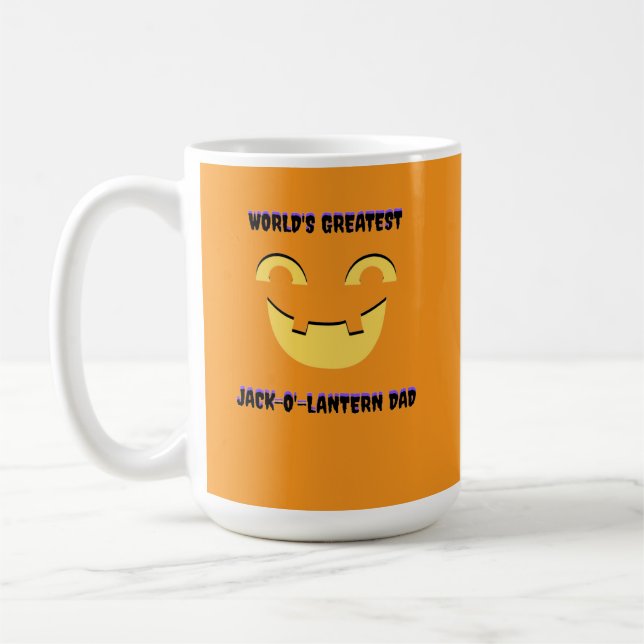 Världsmästare Jack-o'-lantern Pappa Kaffemugg (Vänster)
