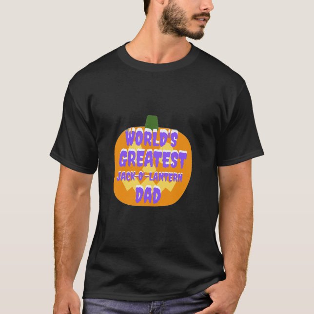 Världsmästare Jack-o'-lantern Pappa T Shirt (Framsida)