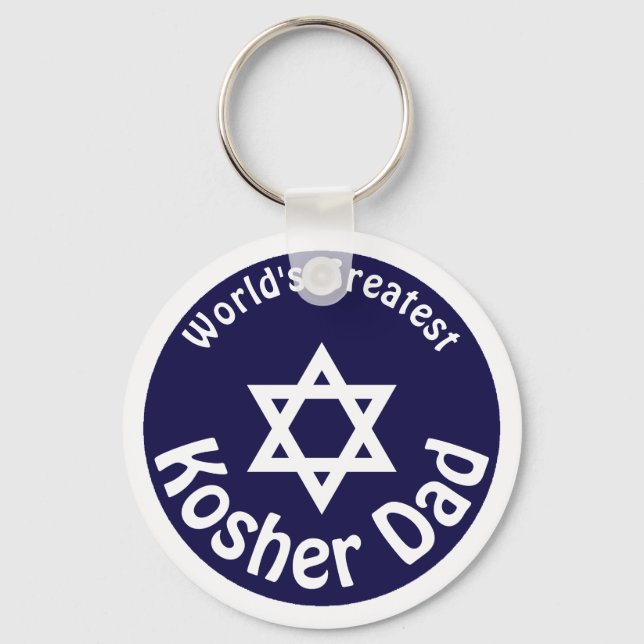 Världsmästare Kosher Pappa Nyckelring (Framsida)