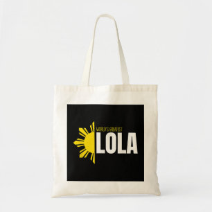 Världsmästare Lola Filipino Grandma Sol Philipp Tygkasse