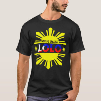 Världsmästare Lolo Filipino Grandpa Filippinerna T Shirt