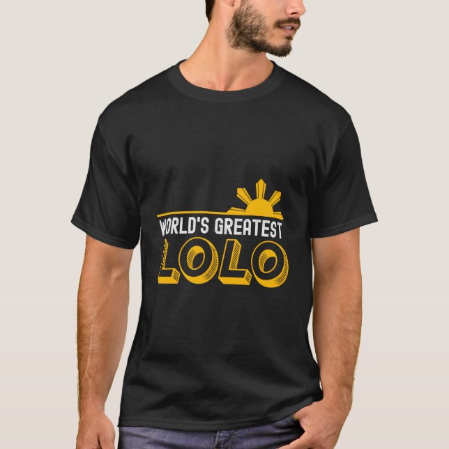 Världsmästare Lolo Filipino T Shirt (Framsida)