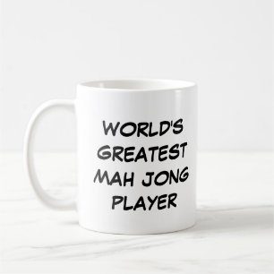 "Världsmästare Mah Jong Player" Mugg
