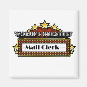 Världsmästare Mail Clerk Magnet