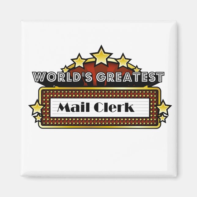 Världsmästare Mail Clerk Magnet (Framsidan)