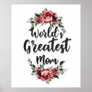 Världsmästare Mamma Bidrag till Mamma Poster
