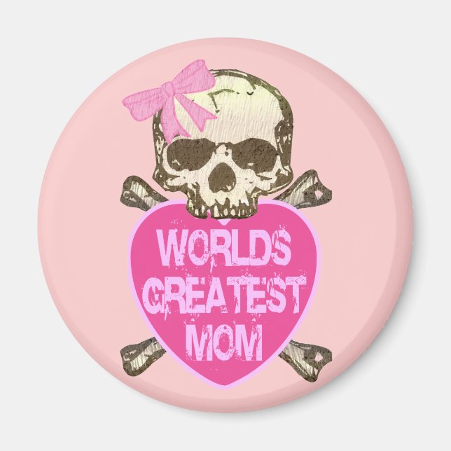 Världsmästare Mamma Gothic Magnet (Framsidan)