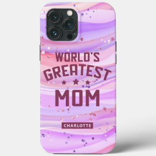 Världsmästare Mamma Mors dag Lila Glitter