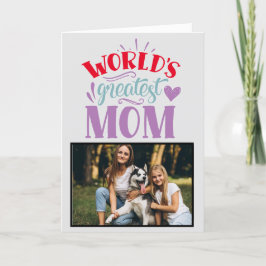 Världsmästare Mamma ...Personlig Mors dag Tack Kort