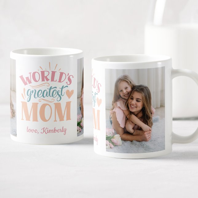Världsmästare Mamma Personlig Photo Kaffemugg (Skapare uppladdad)
