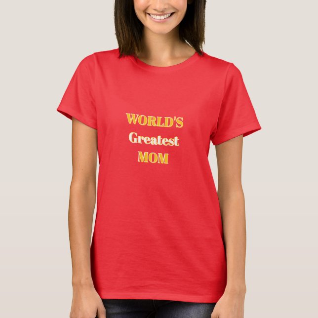 Världsmästare Mamma T-shirt (Framsida)