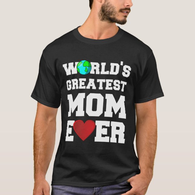 Världsmästare Mamma T Shirt (Framsida)