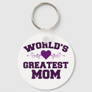 Världsmästare mamma T-Shirt Nyckelring