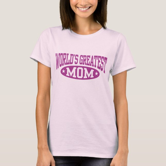 Världsmästare Mamma Tee Shirt (Framsida)