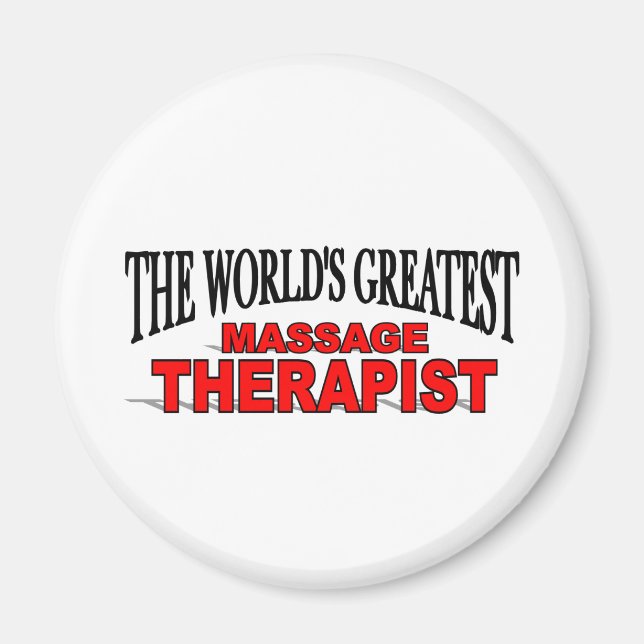 Världsmästare Massage Therapist Magnet (Framsidan)