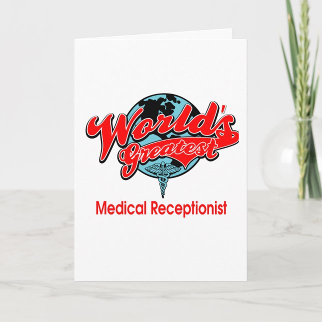 Världsmästare Medicinsk receptionist Kort (Framsida)