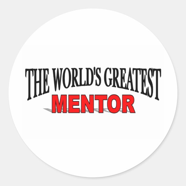 Världsmästare Mentor Runt Klistermärke (Framsida)
