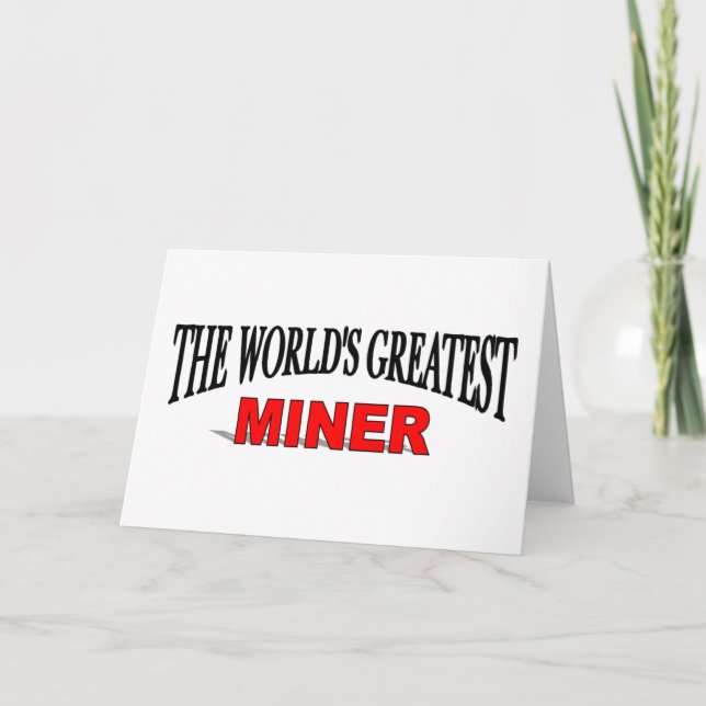 Världsmästare Miner Kort (Framsida)