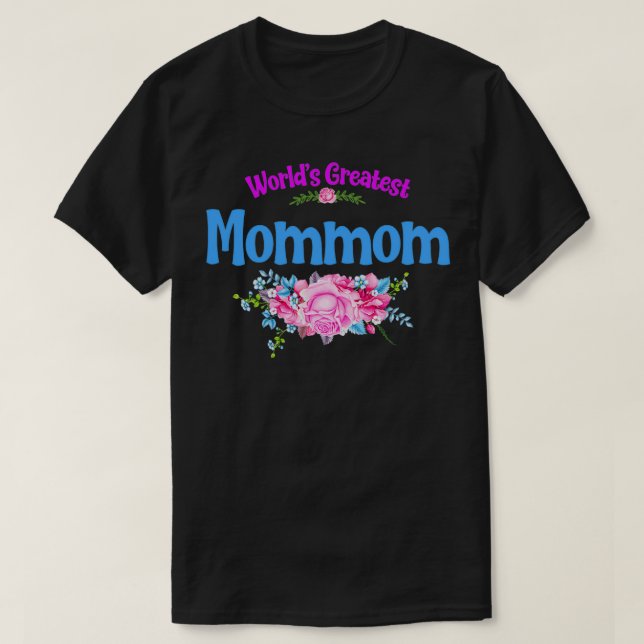 Världsmästare Mommom Grandma T Shirt (Design framsida)