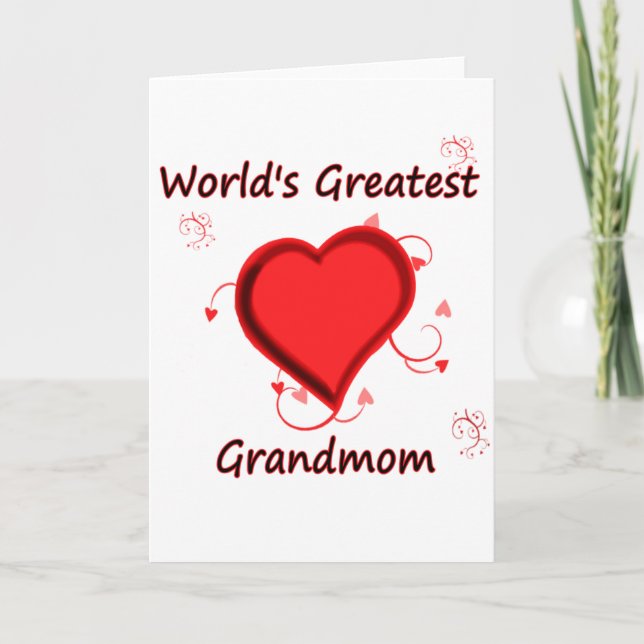 Världsmästare mormor kort (Framsida)