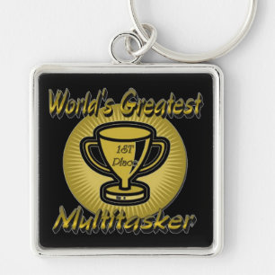Världsmästare Multitasker Trophy Nyckelring