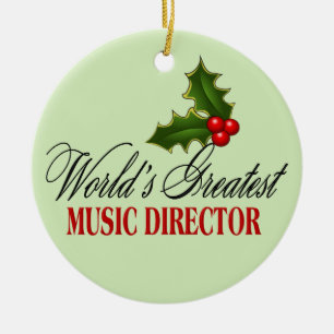 Världsmästare Music Director Julgransprydnad Keramik