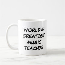 "Världsmästare Music Teacher Mugg"