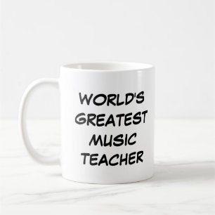 "Världsmästare Music Teacher Mugg" Kaffemugg