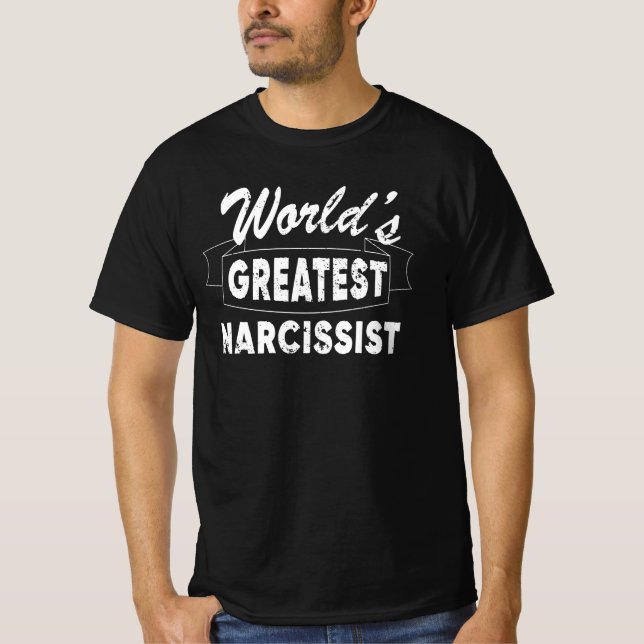 världsmästare Narcissist T Shirt (Framsida)