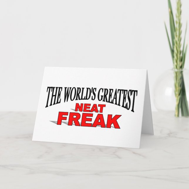 Världsmästare Neat Freak Kort (Framsida)