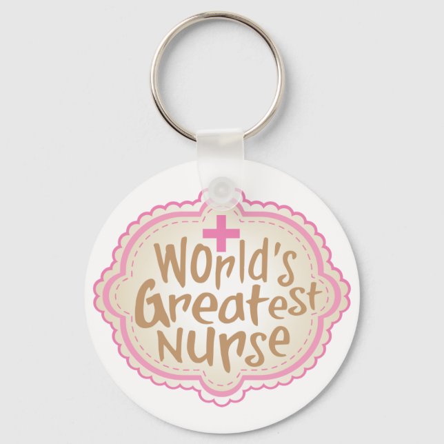 Världsmästare Nurse Keychain Nyckelring (Framsida)