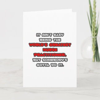 Världsmästare Nurse Practier Joke Kort