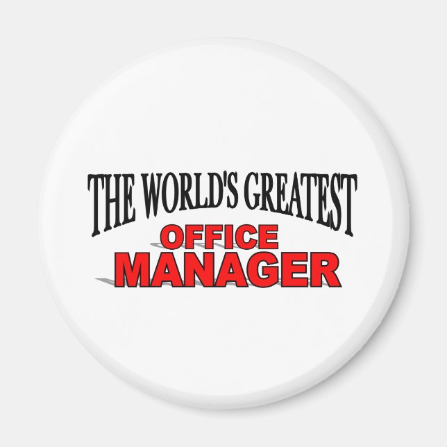 Världsmästare Office Manager Magnet (Framsidan)