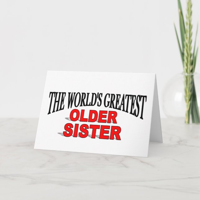 Världsmästare Older Sister Kort (Framsida)