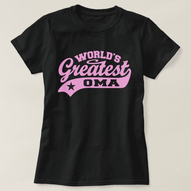 Världsmästare Oma T-shirt (Design framsida)
