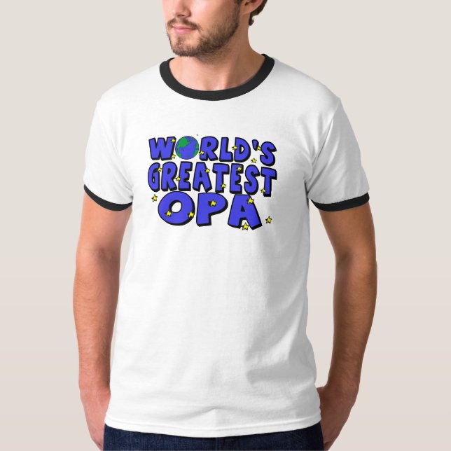Världsmästare Opa T-shirt (Framsida)