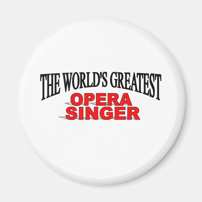 Världsmästare Opera Singer Magnet (Framsidan)